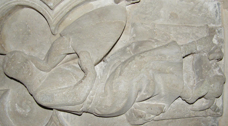 Hereford Cathedral Thomas de Cantilupe 1282 weeper